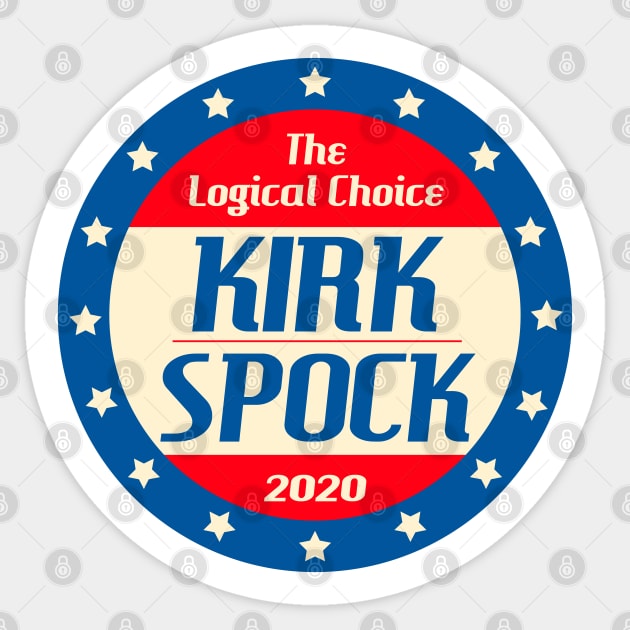 Kirk 2020 Parody Campaign Sticker Sticker by doctorheadly